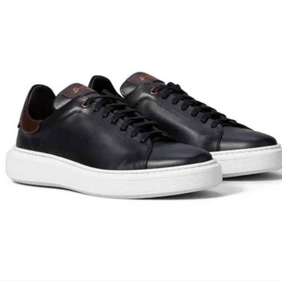 Good man brand made in italy legend London brown black sneakers shoes size 9 - Picture 1 of 14